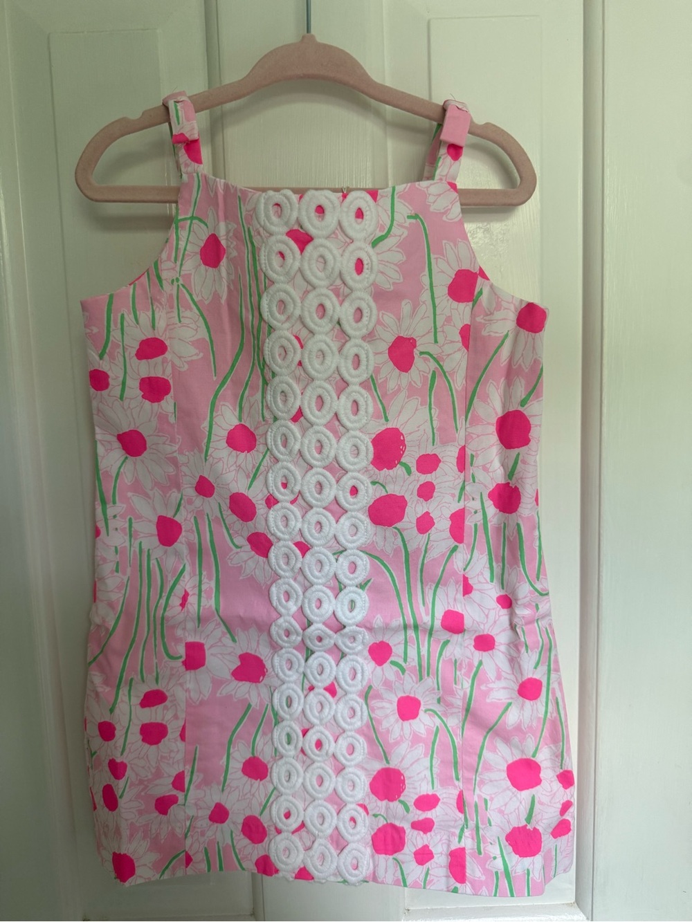 Lilly Pulitzer Girls Mini Delores Dress Sunny Daisies Pink Size 3 NWT